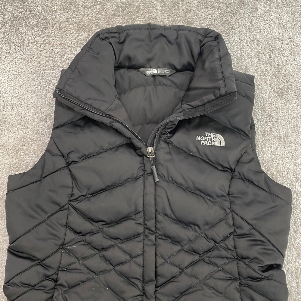North Face Vest Womens XS Aconcagua NF0A2TDS Black 550 Down Quilted Puffer Fall